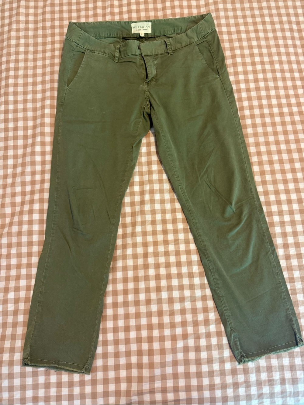 Nili Lotan green pants size 2